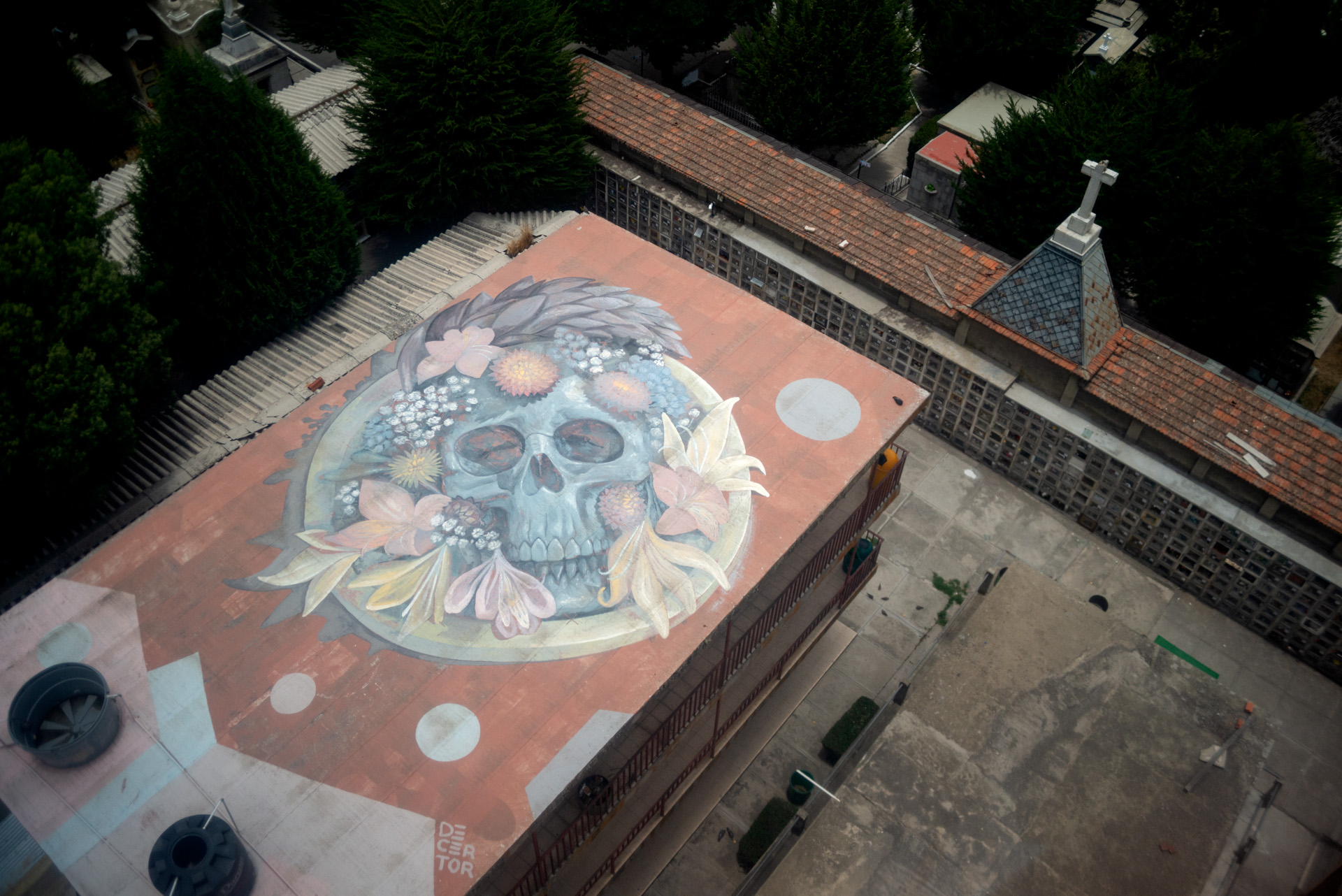 Nekropolia w La Paz / Boliwia widziana z lotu ptaka